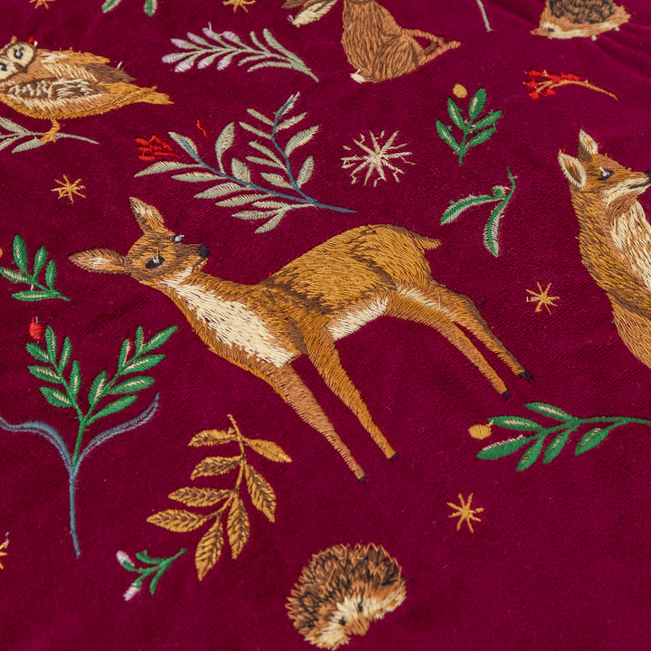 Berry Woods 45x45 Cushion Case Burgundy - image 5