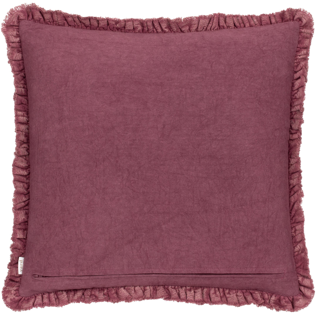 BERTIE 45X45 CUSHION CASE BURNT RED