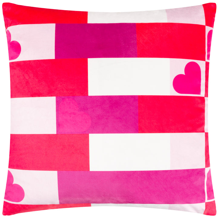 BIG LOVE 45X45 CUSHION CASE PINK / RED