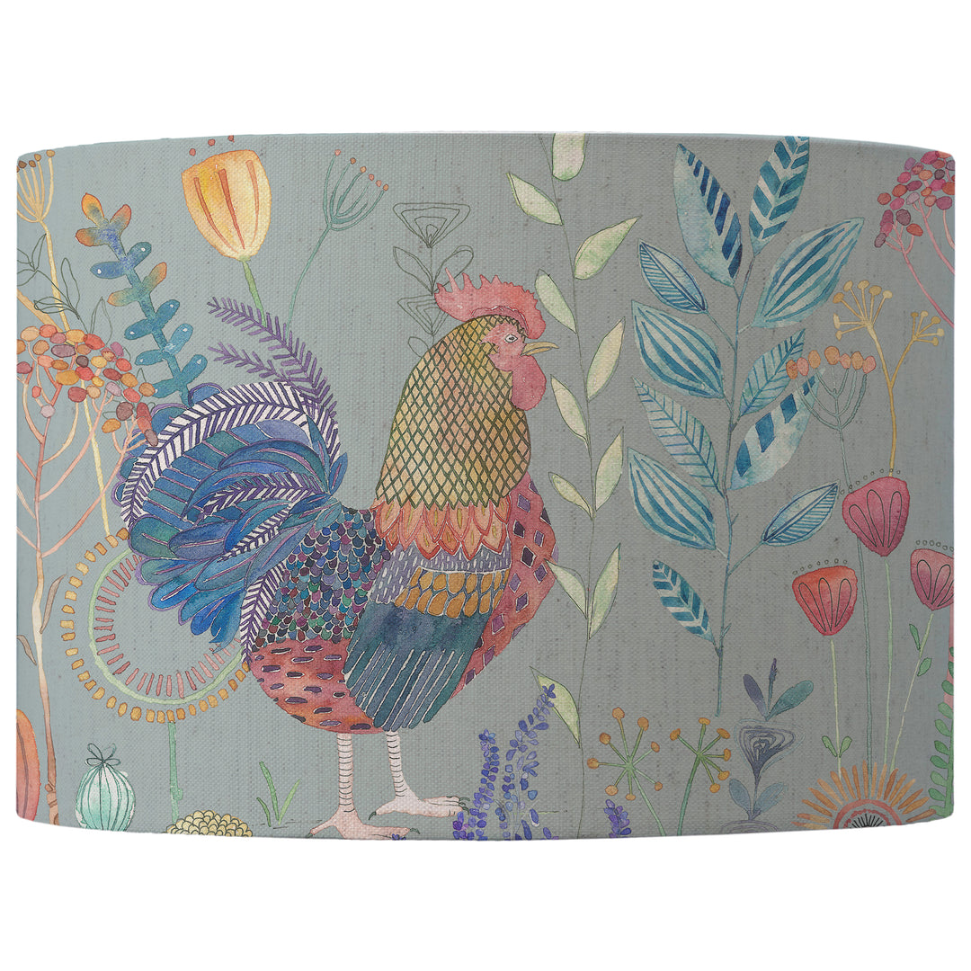 BILBURY FLOCK EVA 30X21CM LAMPSHADE ROBINS EGG