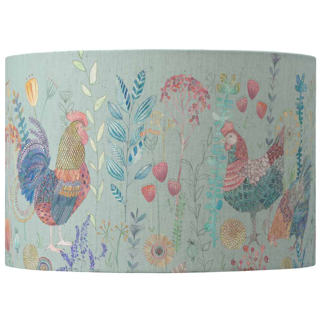 BILBURY FLOCK EVA 30X21CM LAMPSHADE ROBINS EGG