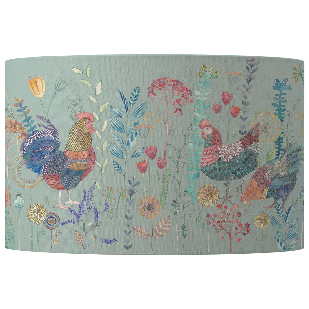 Bilbury Flock EVA 52x29cm Lampshade Robins Egg - image 2