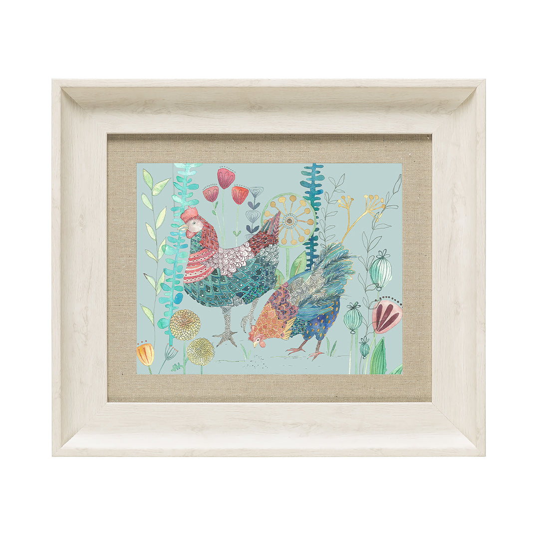 FRAME BIRCH BILBURY FLOCK ROBINS EGG 33X38