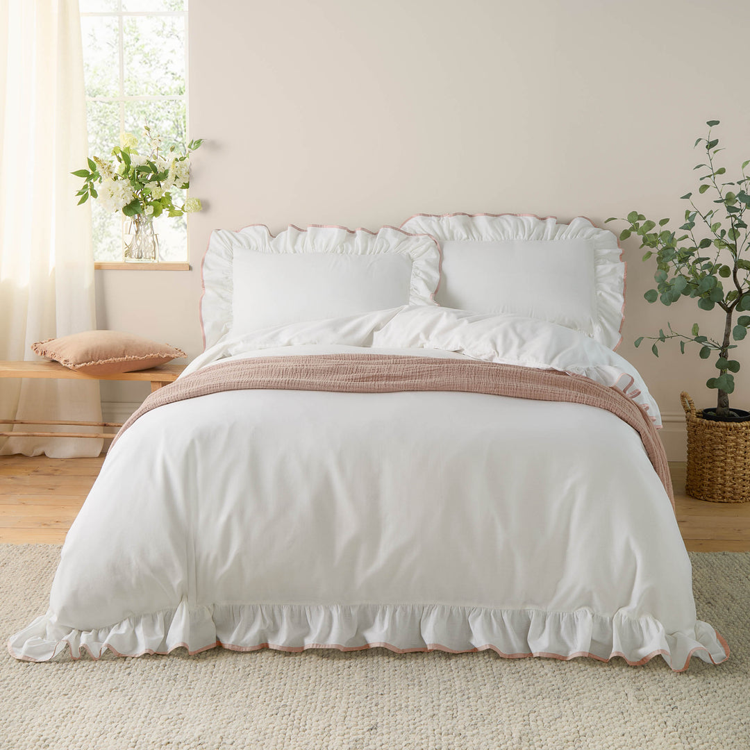 Blousey Double Duvet Set Pink