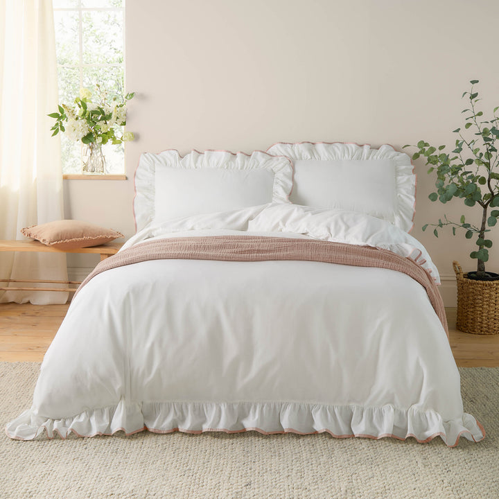 Blousey Super King Duvet Set Pink