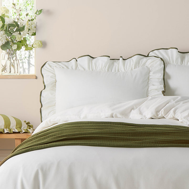 Blousey Pillow Case Pairs Olive - image 2