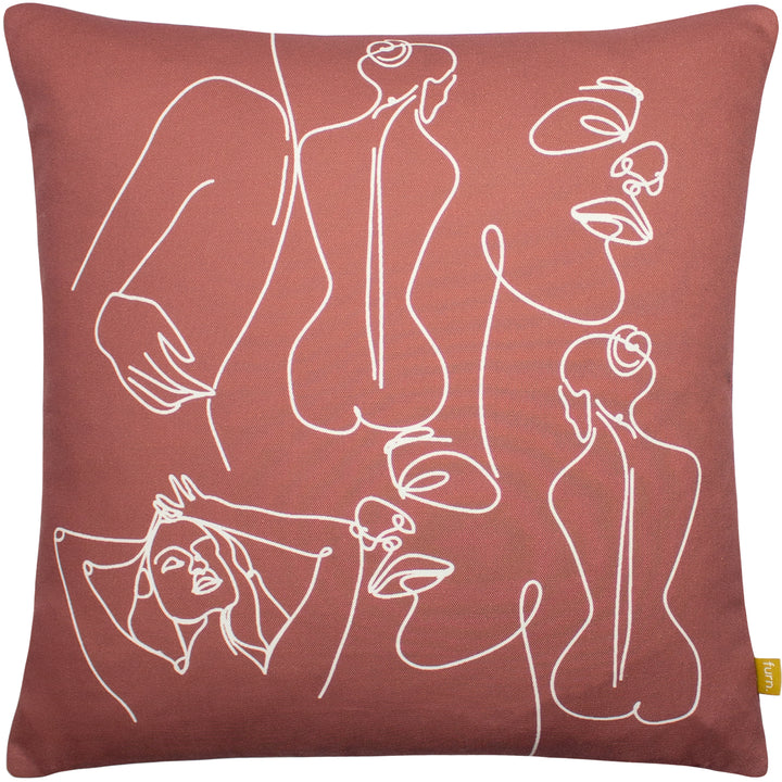BODYART 43X43 CUSHION CASE CLAY RED