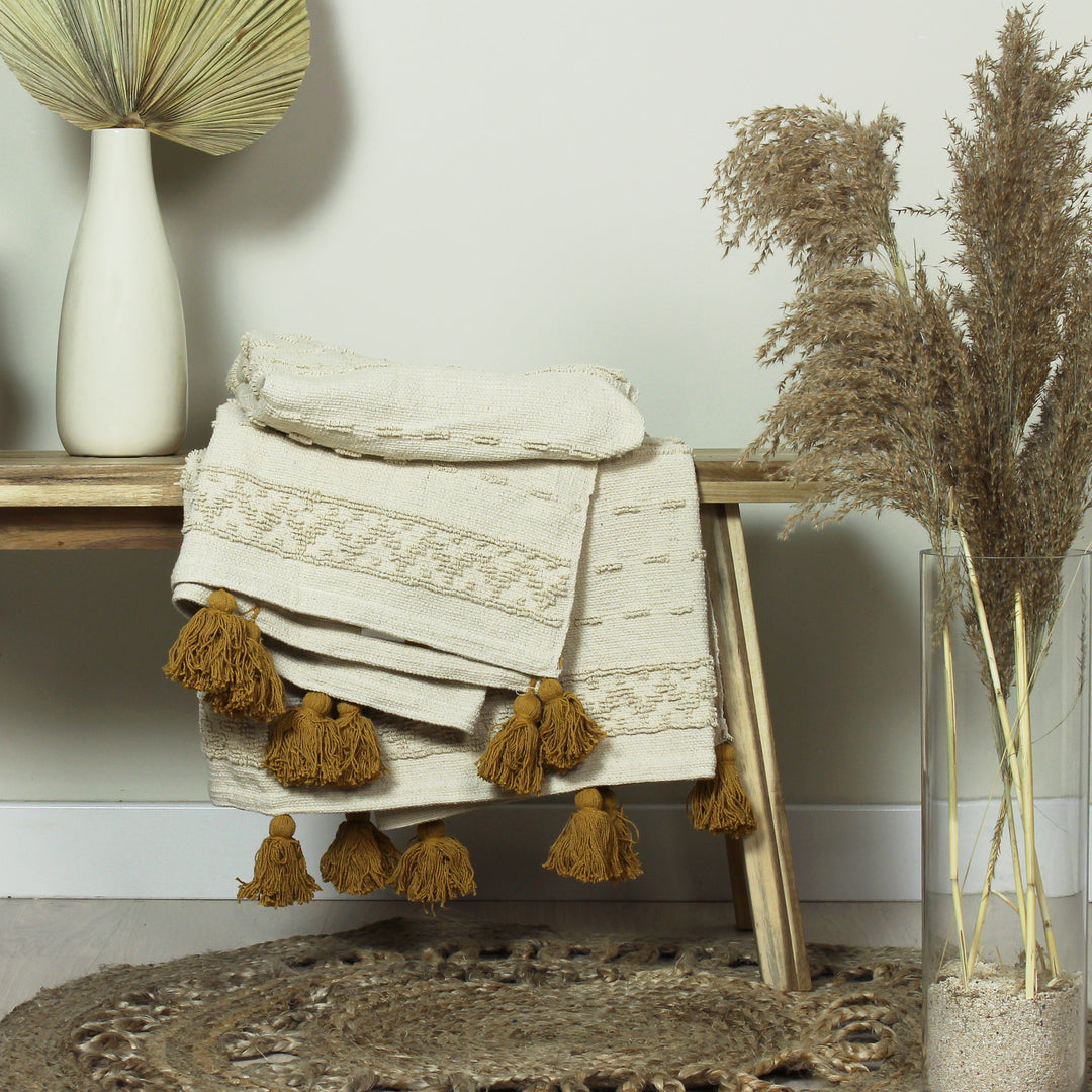 Boho 130x180 Throw Ochre - image 4