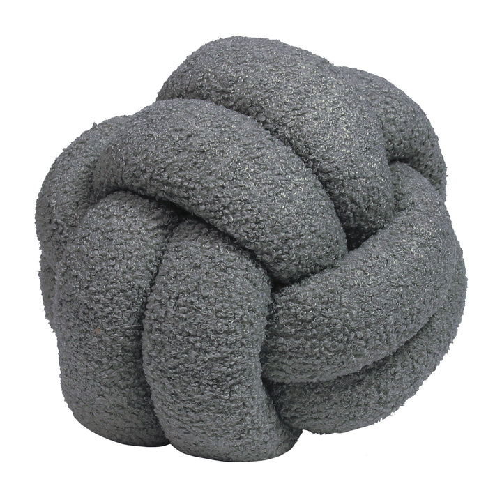 BOUCLE KNOT 30X30 FILLED CUSHION CHARCOAL