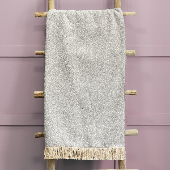 BOUCLE 136X200 THROW BARLEY