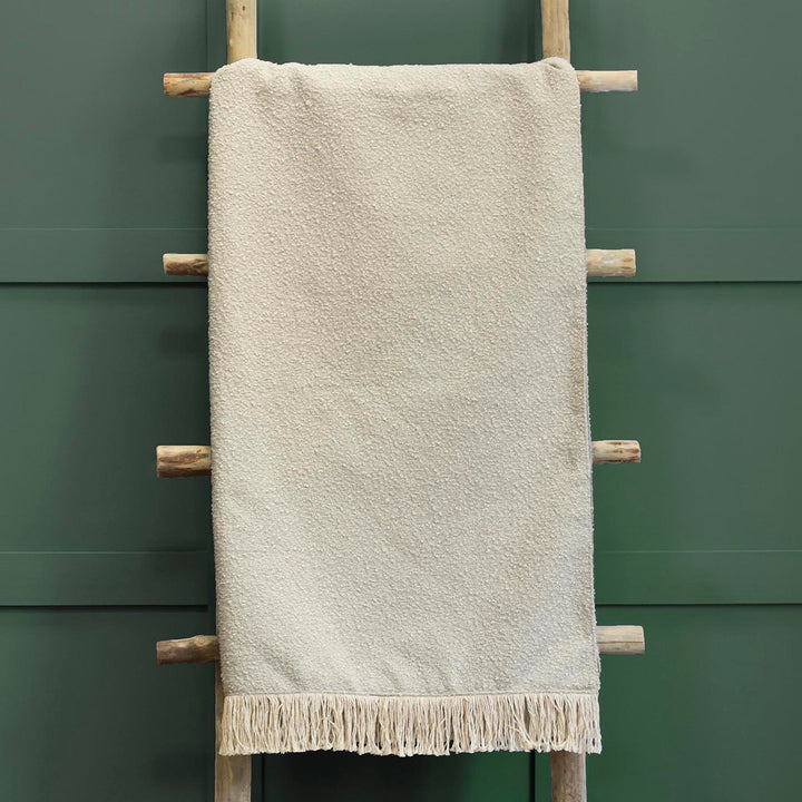 BOUCLE 136X200 THROW CREAM