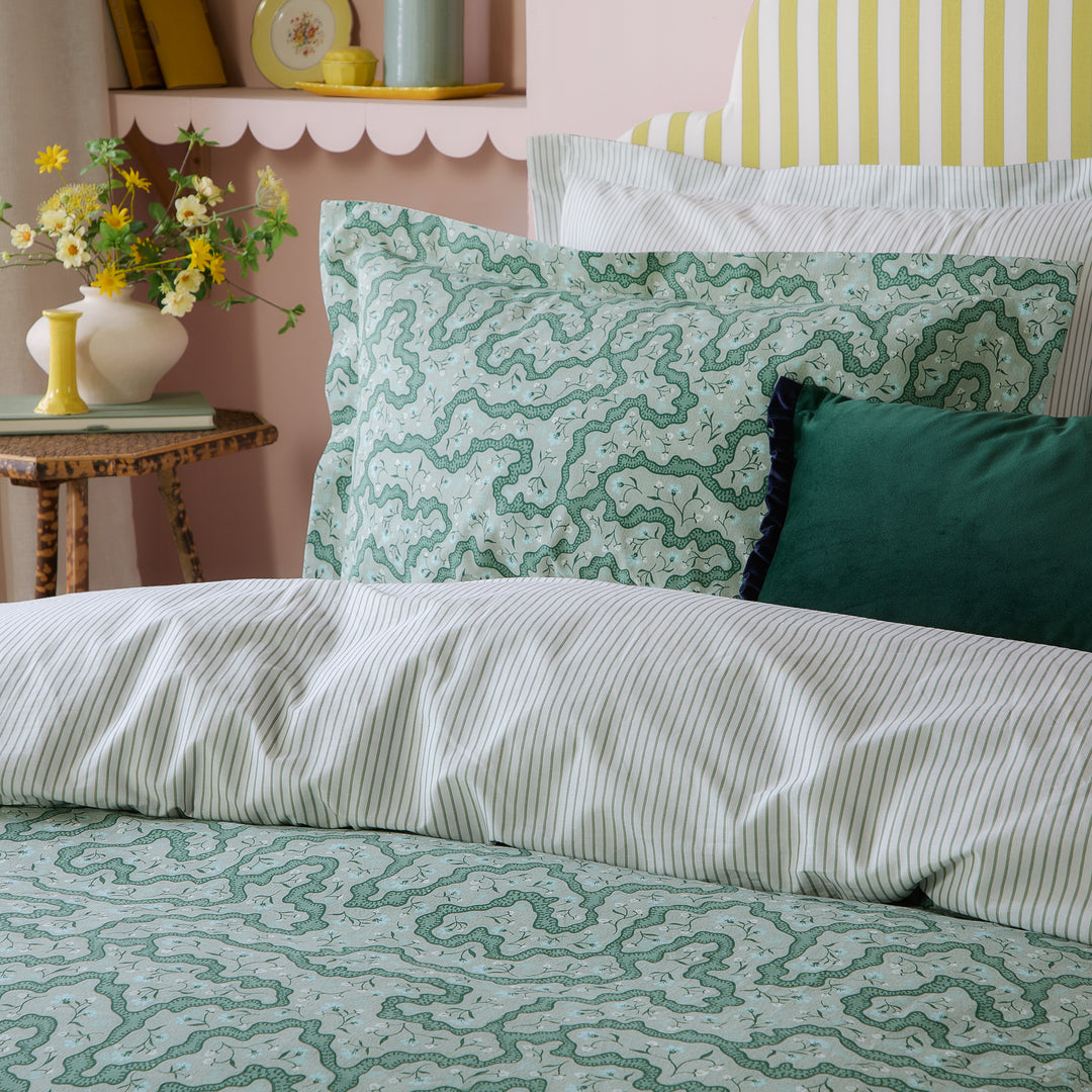 Brianna Single Duvet Set Tarragon Green - image 2
