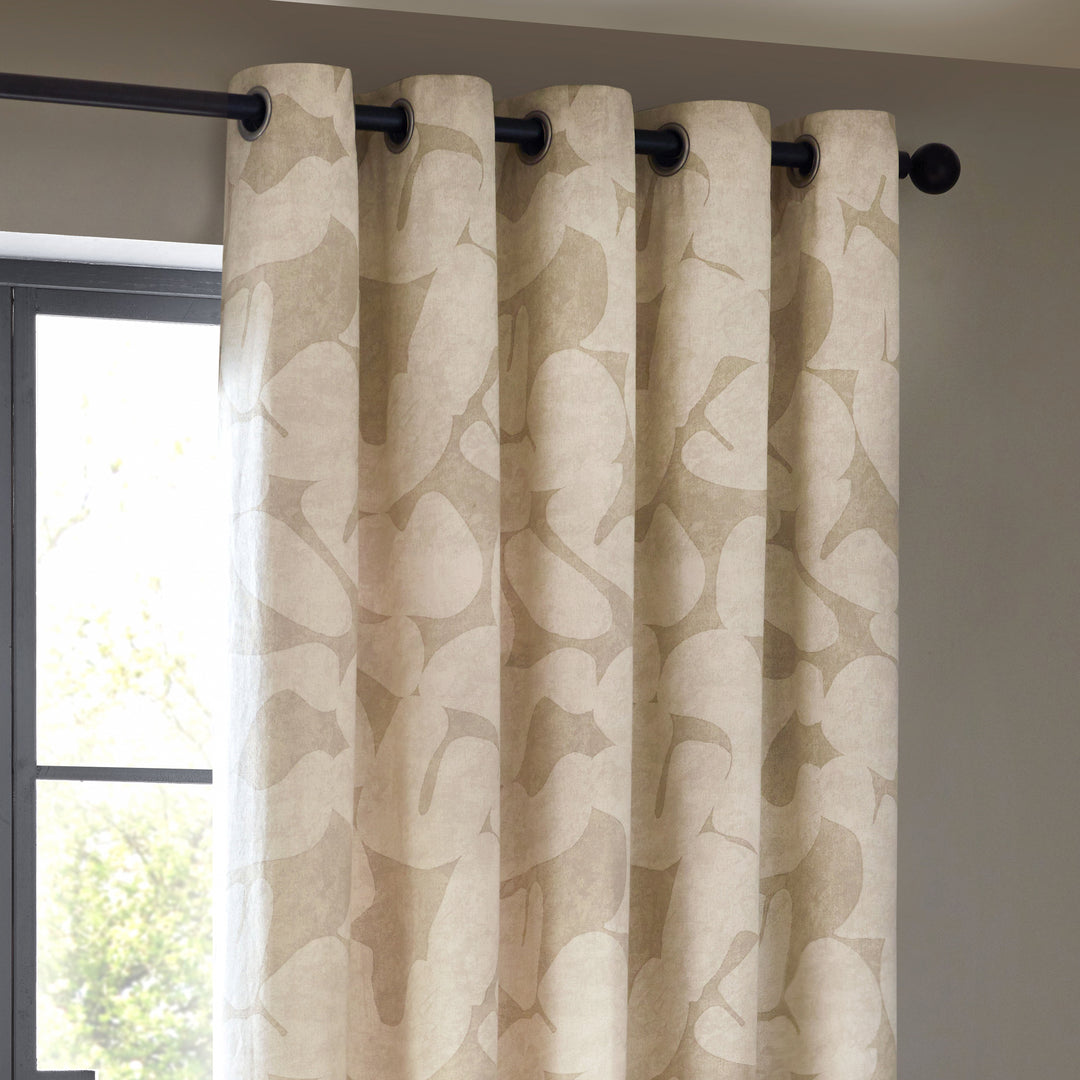 BRINN 229X137 EYELET CURTAINS NATURAL