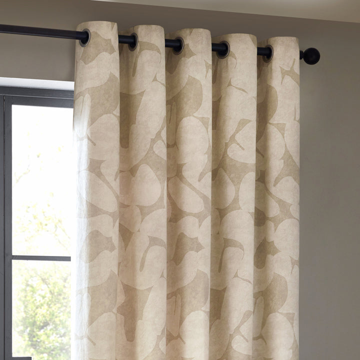 BRINN 168X137 EYELET CURTAINS NATURAL