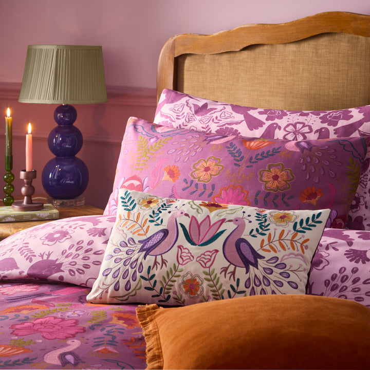 Broderie King Size Duvet Set Damson - image 2