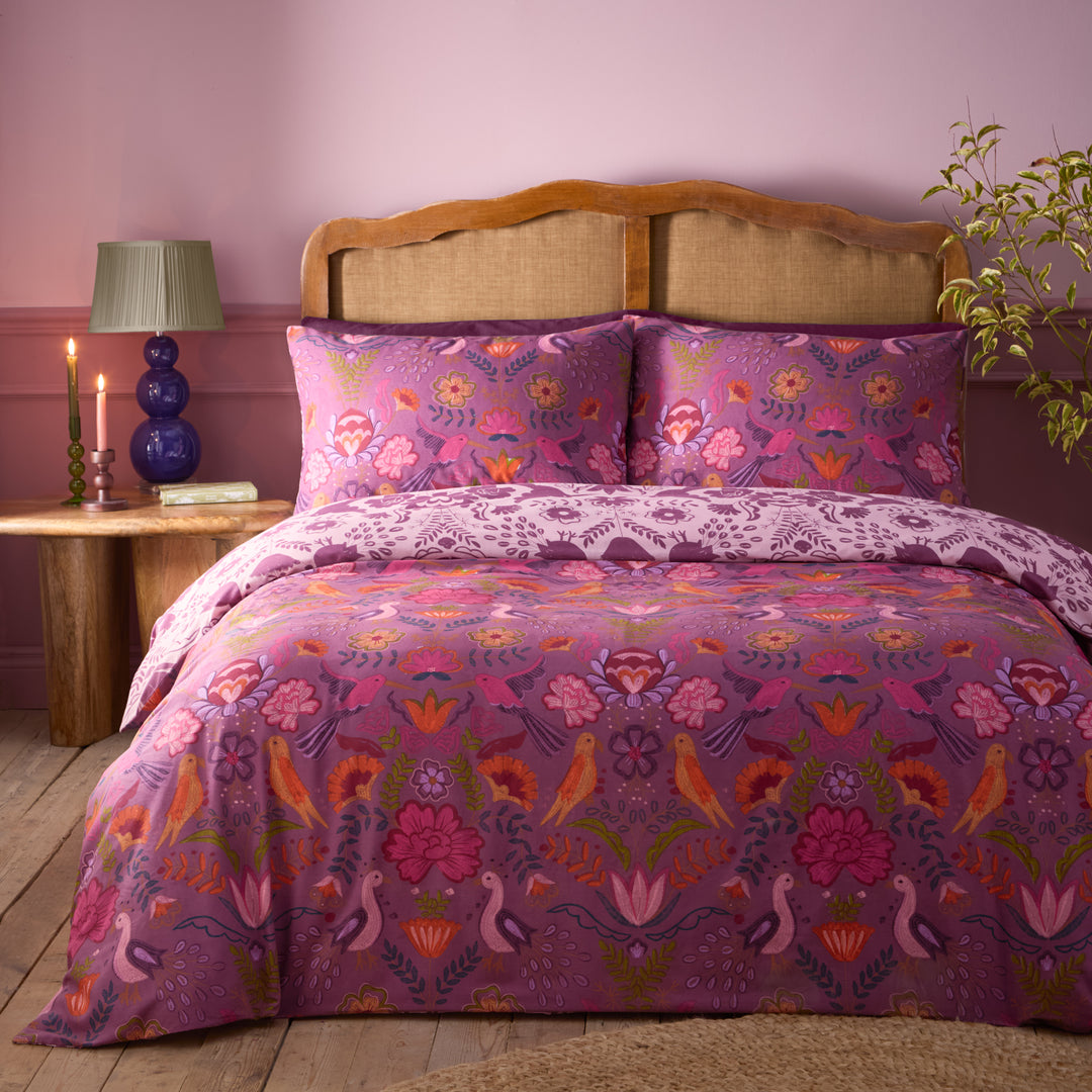 Broderie King Size Duvet Set Damson - image 4