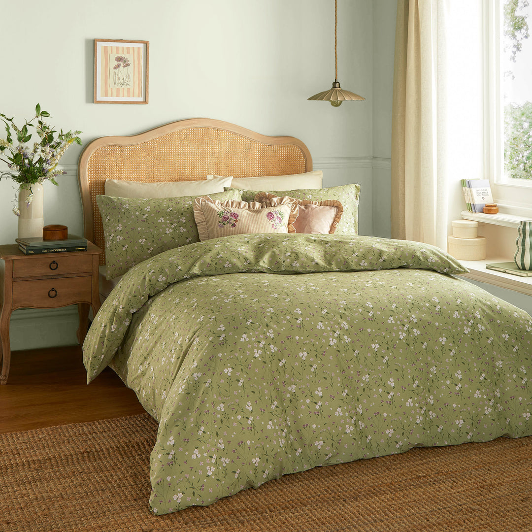 Bronte Double Duvet Set Sage