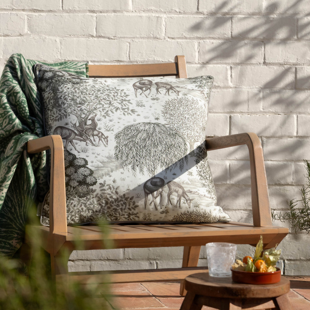 The Brooke 55x55 Outdoor Cushion Case Linen