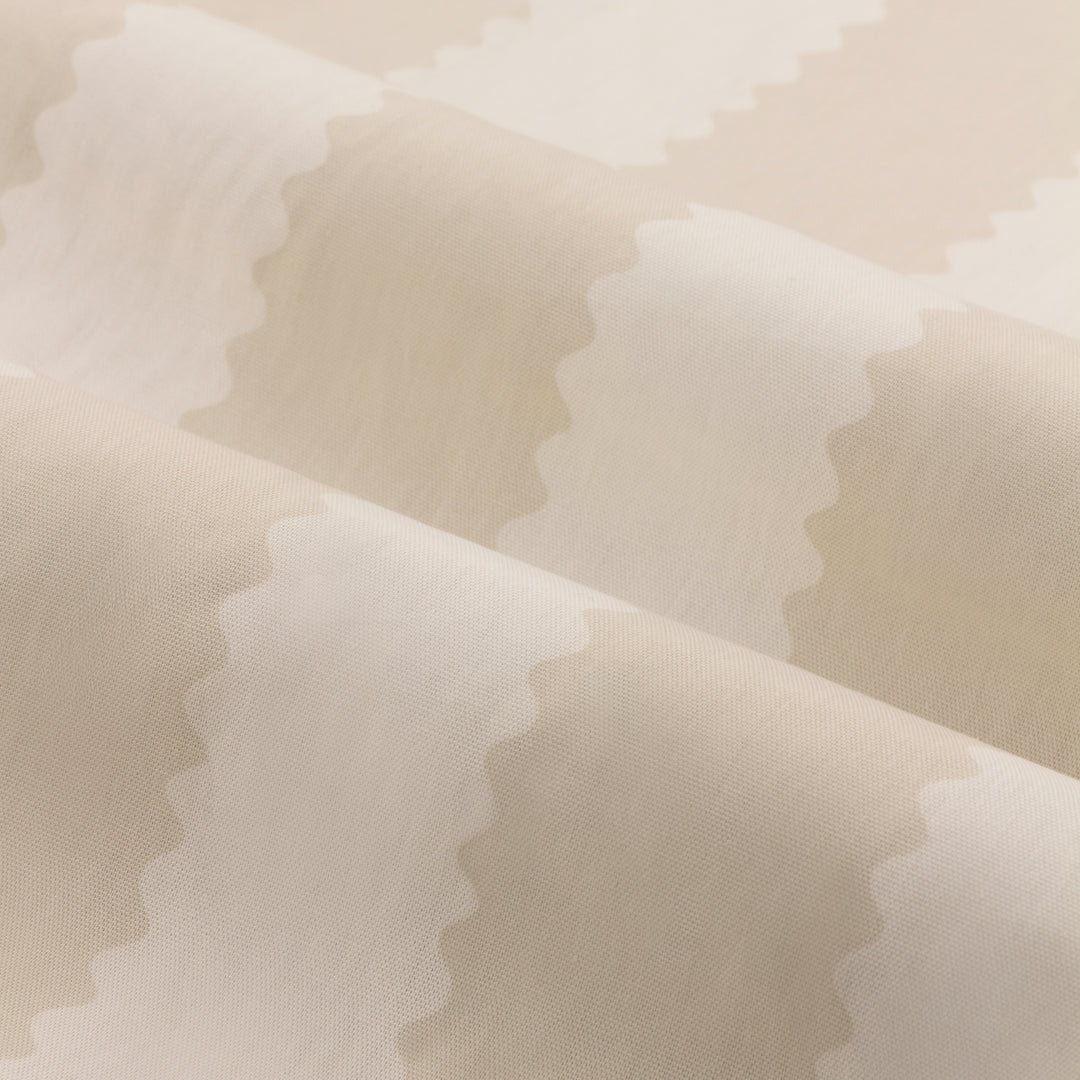Birdie Stripe 229x137 Pencil Pleat Curtains Natural - image 5