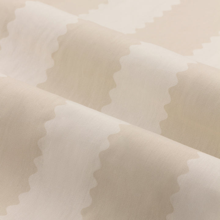 Birdie Stripe 229x137 Pencil Pleat Curtains Natural - image 5