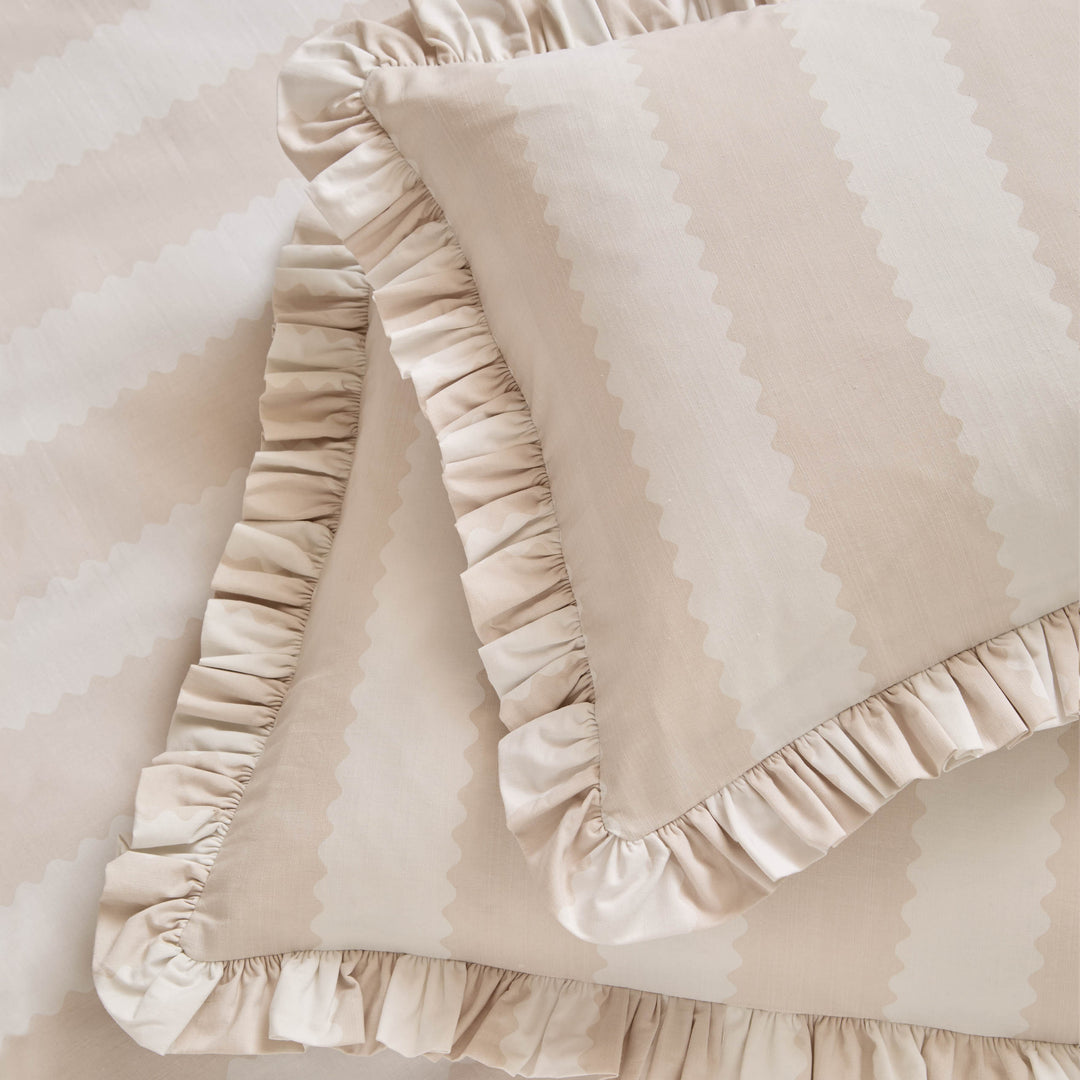 Birdie Stripe Double Duvet Set Natural - image 4