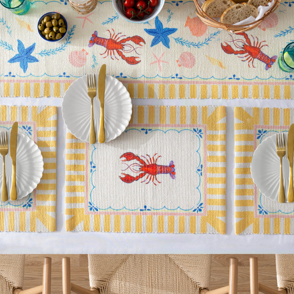 Brunch Stripes 46x36 Set Of 4 Table Placemats Multi - image 2