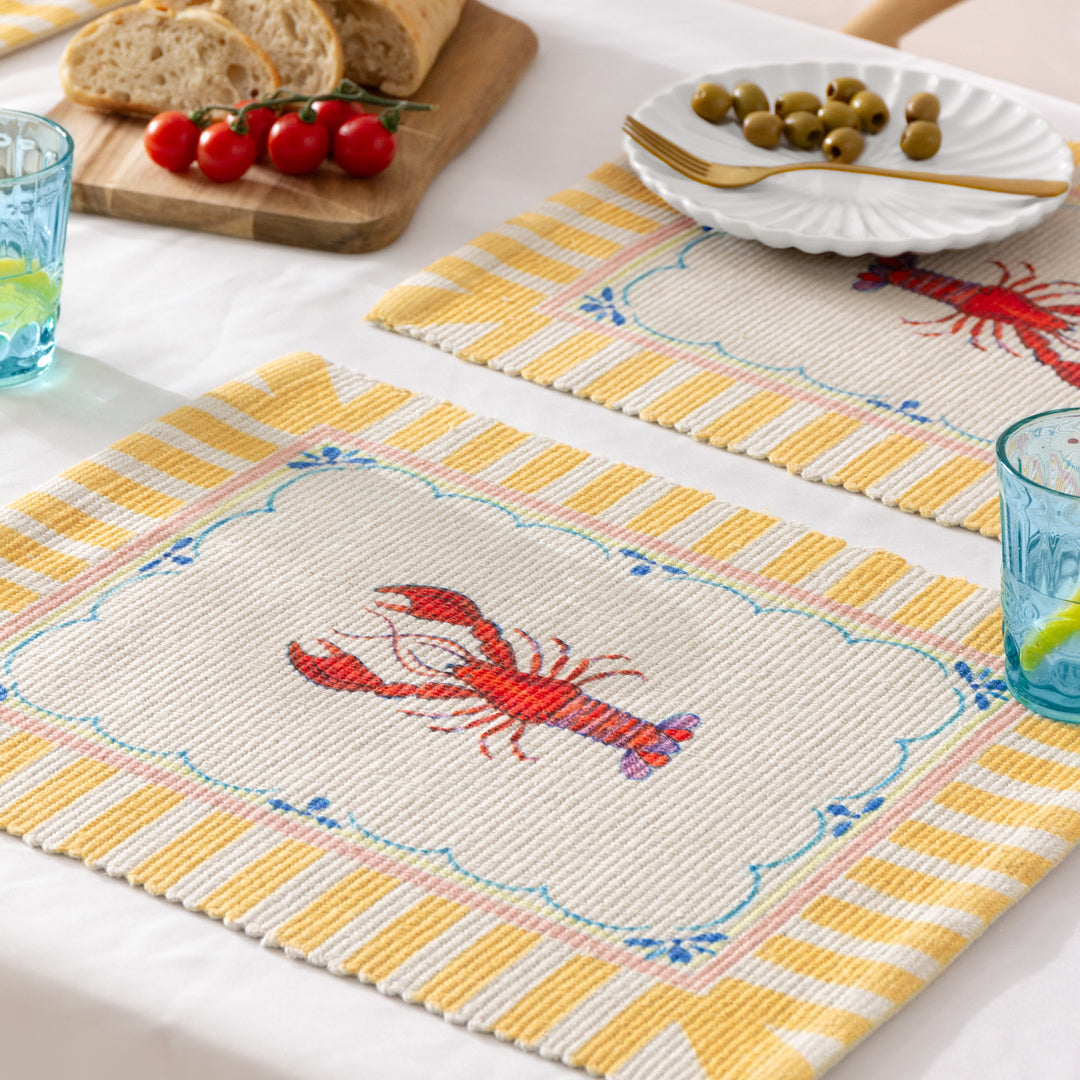 Brunch Stripes 46x36 Set Of 4 Table Placemats Multi