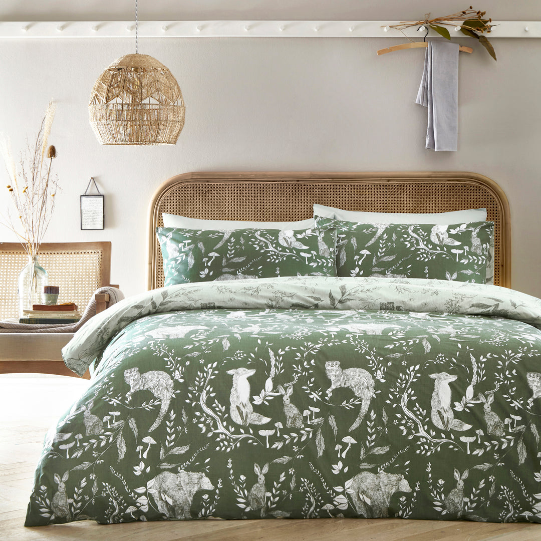 Buckthorn Single Duvet Set Evergreen
