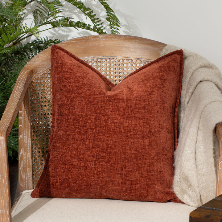 Buxton 50x50 Cushion Case Burnt Orange