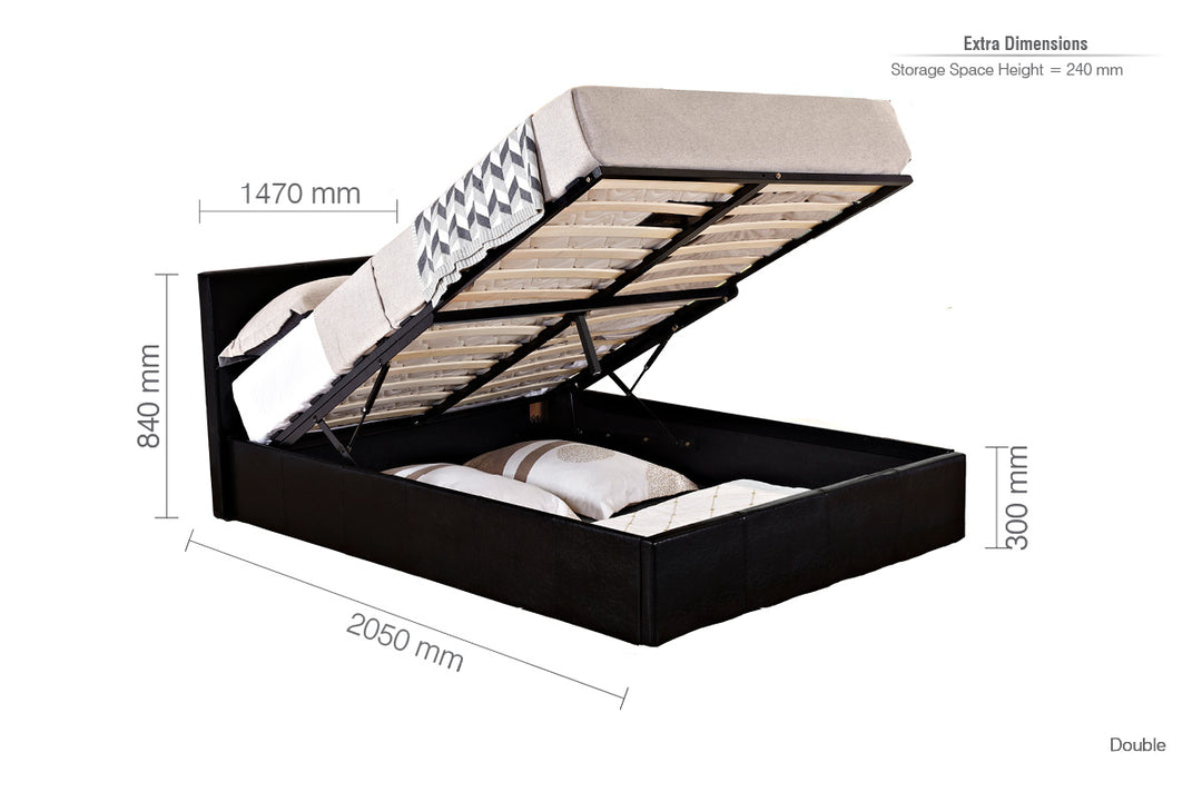 Berlin Double Ottoman Bed