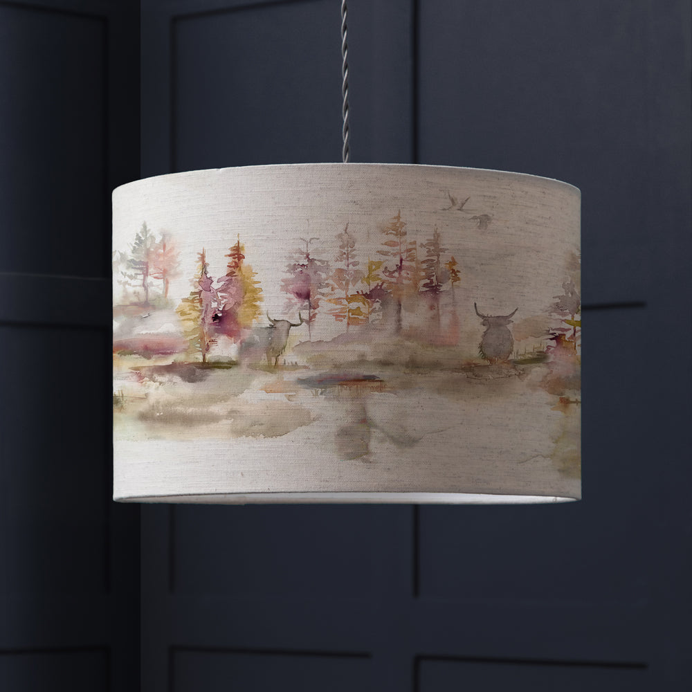 Caledonian Forest EVA 30x21cm Lampshade Linen