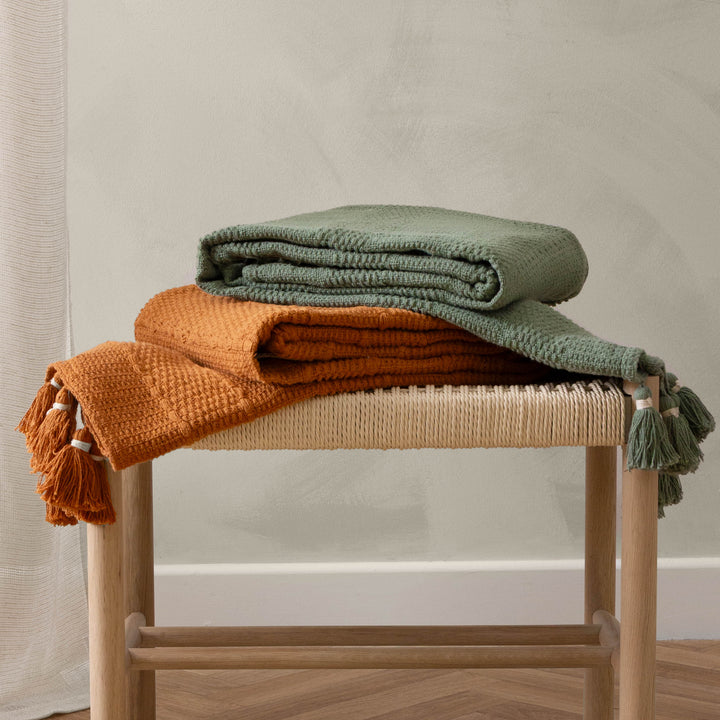 Caliche Woven Throw 130x180 Khaki - image 4