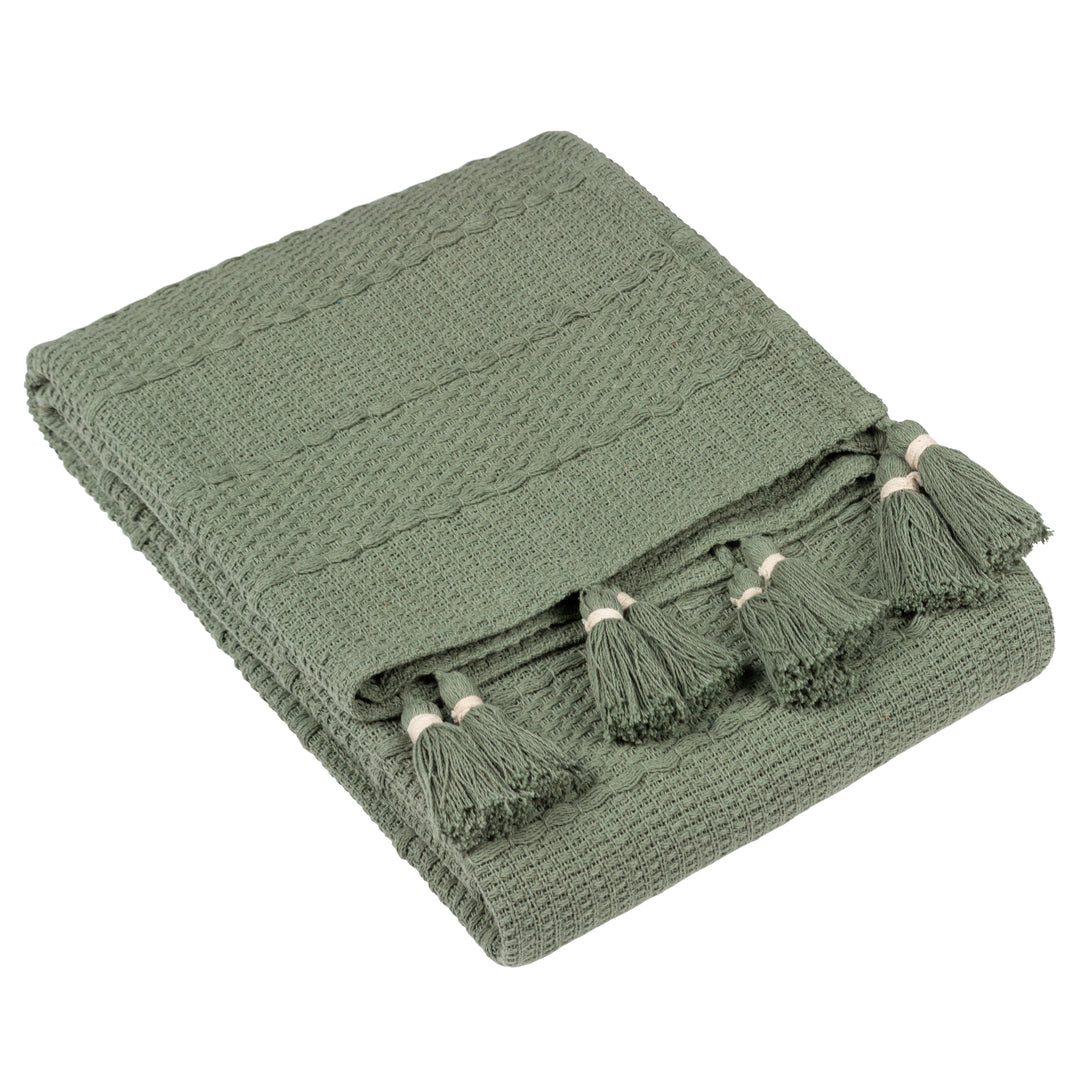 Caliche Woven Throw 130x180 Khaki - image 2