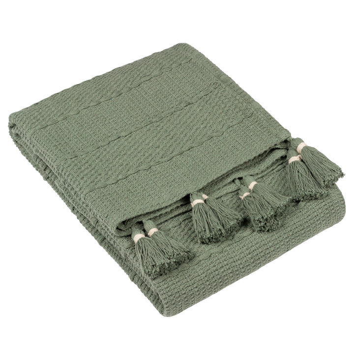Caliche Woven Throw 130x180 Khaki - image 2