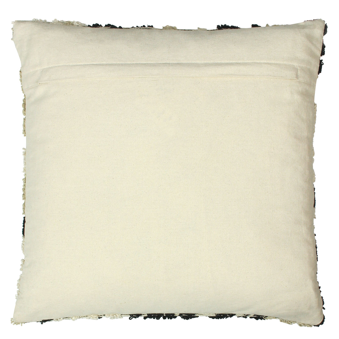 CALIKO 45X45 CUSHION COVER NATURAL/BLACK