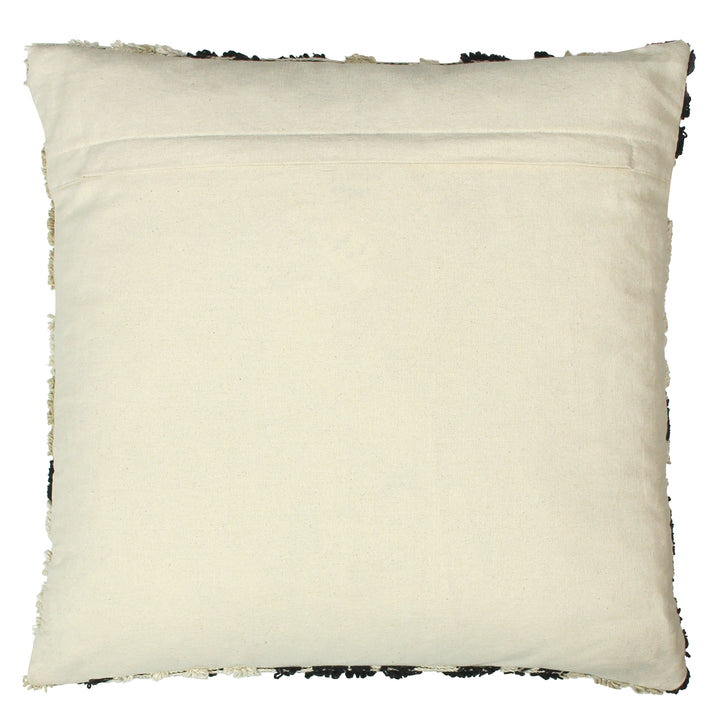 CALIKO 45X45 CUSHION COVER NATURAL/BLACK