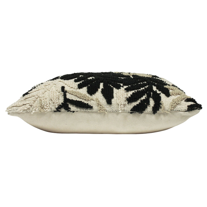 CALIKO 45X45 CUSHION COVER NATURAL/BLACK