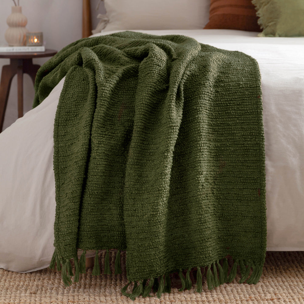 Candar 130x170 Throw Khaki