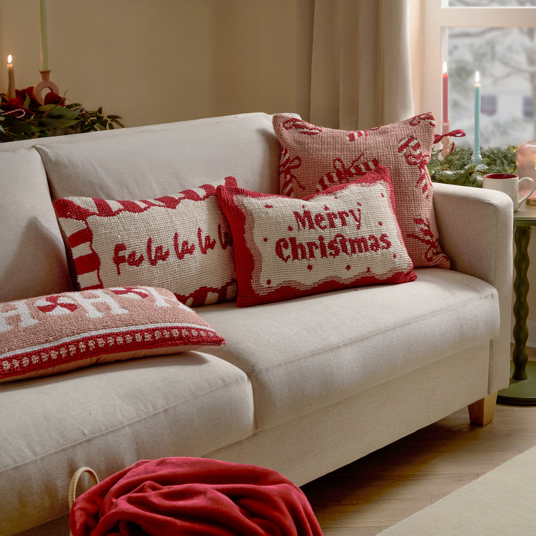 Candy Canes 45x45 Cushion Case Pink/Red - image 6