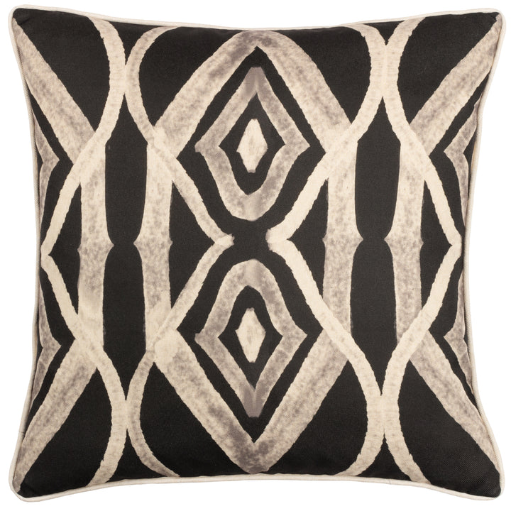 CAPE IKAT 50X50 CUSHION CASE BLACK