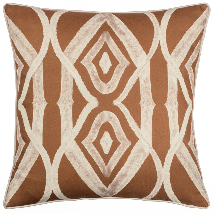 CAPE IKAT 50X50 CUSHION CASE RUST