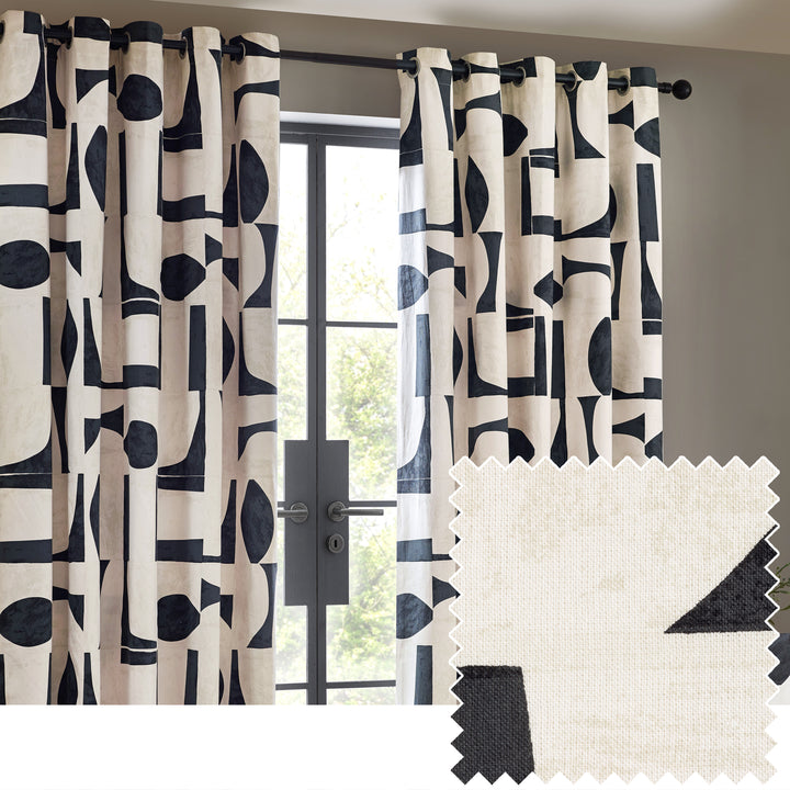 Carro 168x137 Eyelet Curtains Dusk