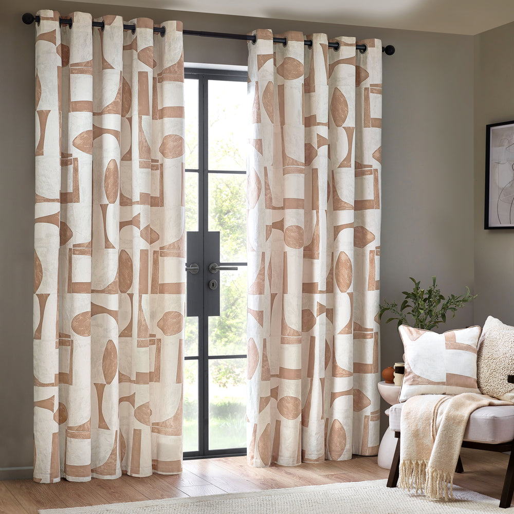 Carro 229x183 Eyelet Curtains Clay - image 2