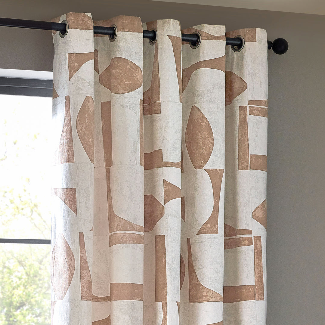 CARRO 229X183 EYELET CURTAINS CLAY