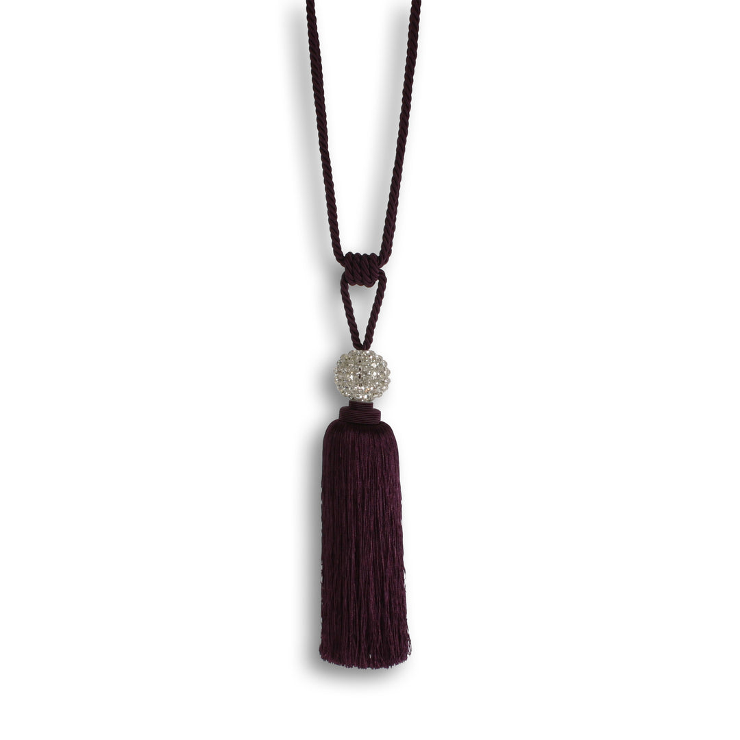 Crystal Ball Tie Back Damson
