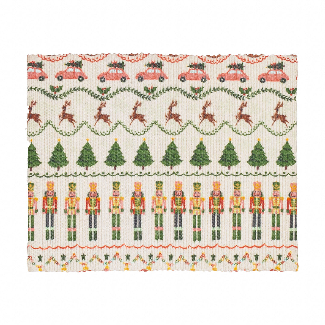 CHRISTMAS CELEBRATIONS 46X36 SET OF 4 TABLE PLACEMATS MULTI