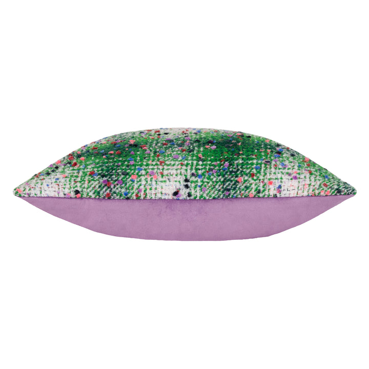 CONNIE CHECK 45X45 CUSHION CASE GREEN/LILAC
