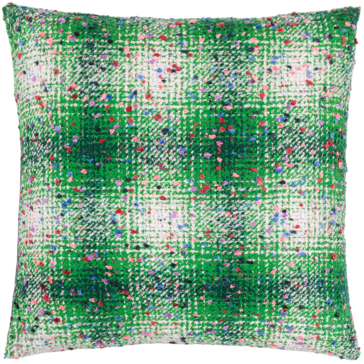 CONNIE CHECK 45X45 CUSHION CASE GREEN/LILAC