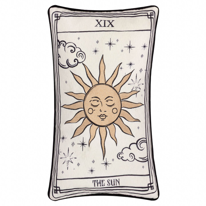 CELESTIAL STORIES 30X50 CUSHION CASE LINEN/BLACK