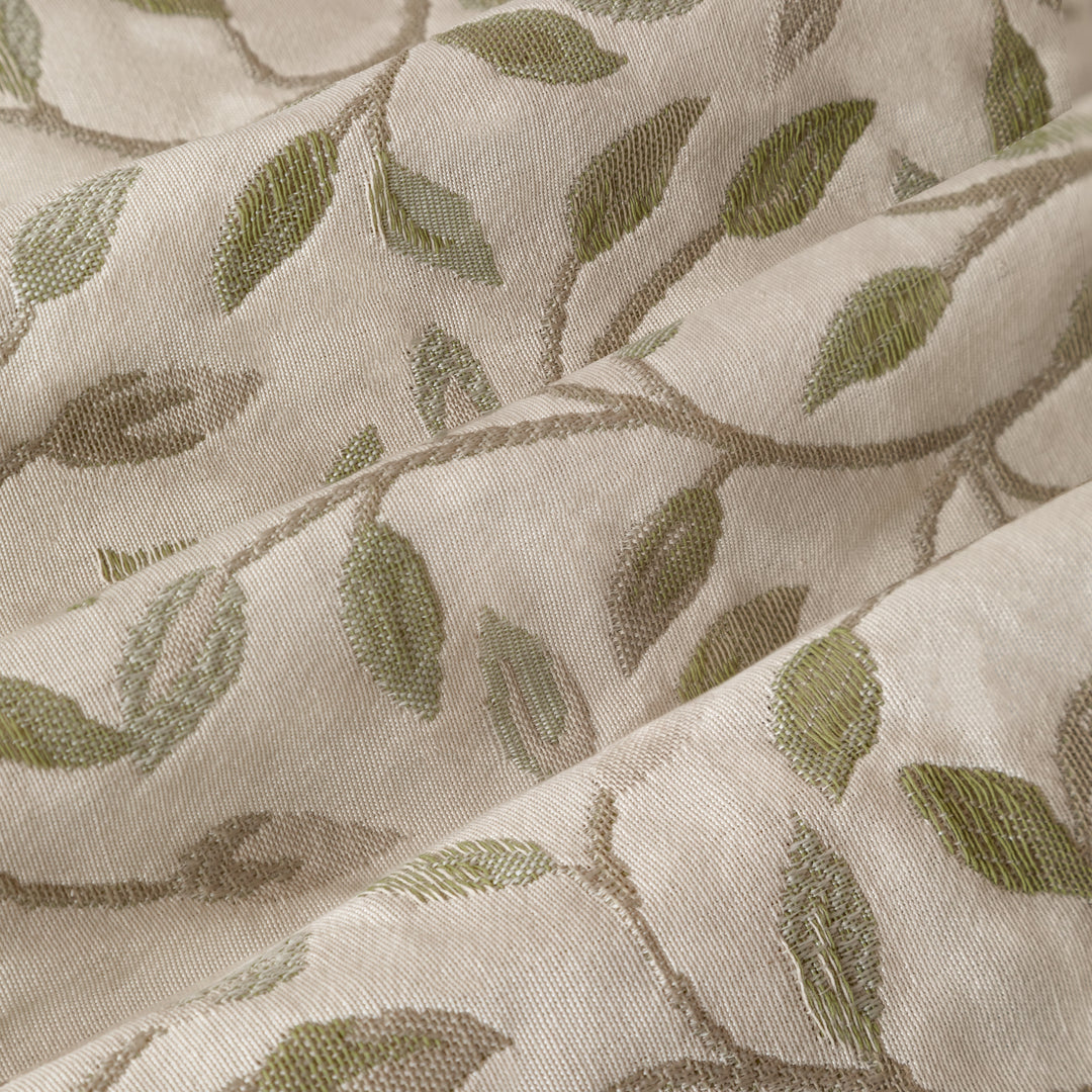 CERVINO PENCIL PLEAT CURTAINS LICHEN